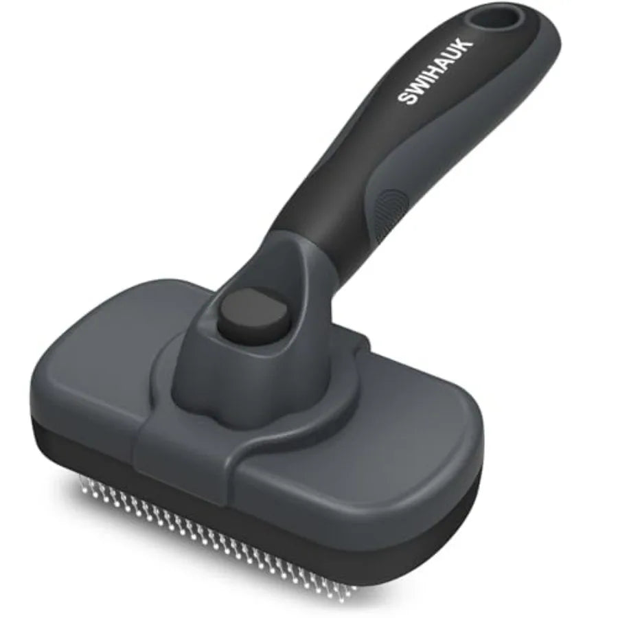 Self Cleaning Slicker Brush for Dogs and Cats Deshedding Grooming