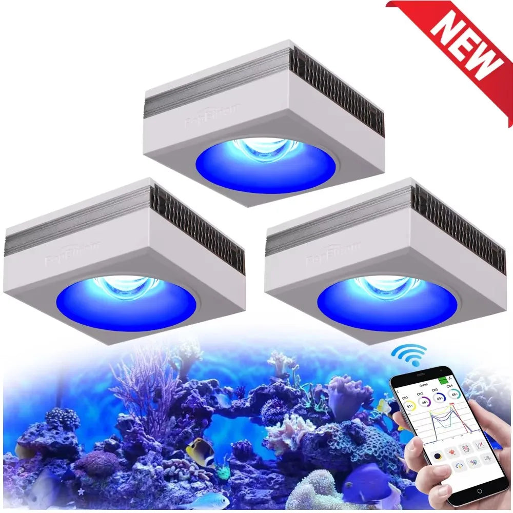 PopBloom RL90 WiFi Aquarium Light Full Spectrum Reef