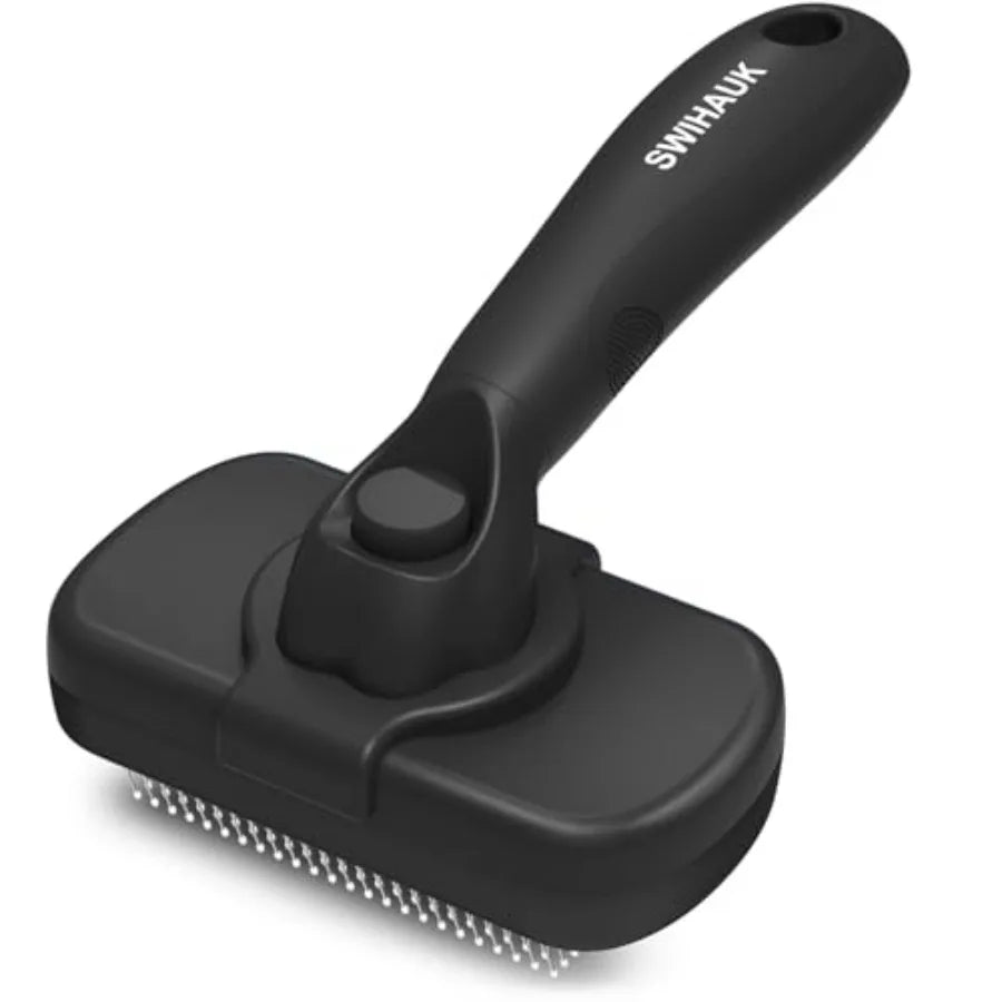 Self Cleaning Slicker Brush for Dogs and Cats Deshedding Grooming
