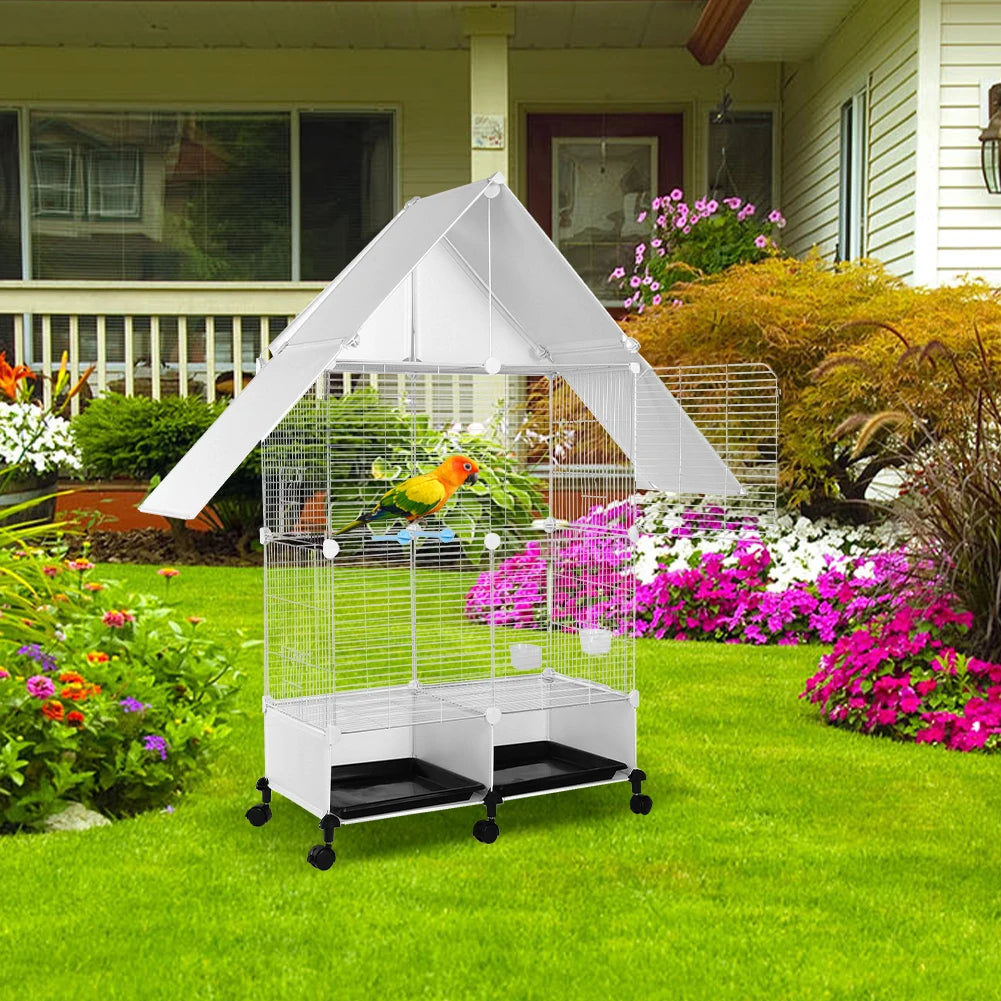 Bird Cage Parrot Cage Household Splash Proof Breeding Cage