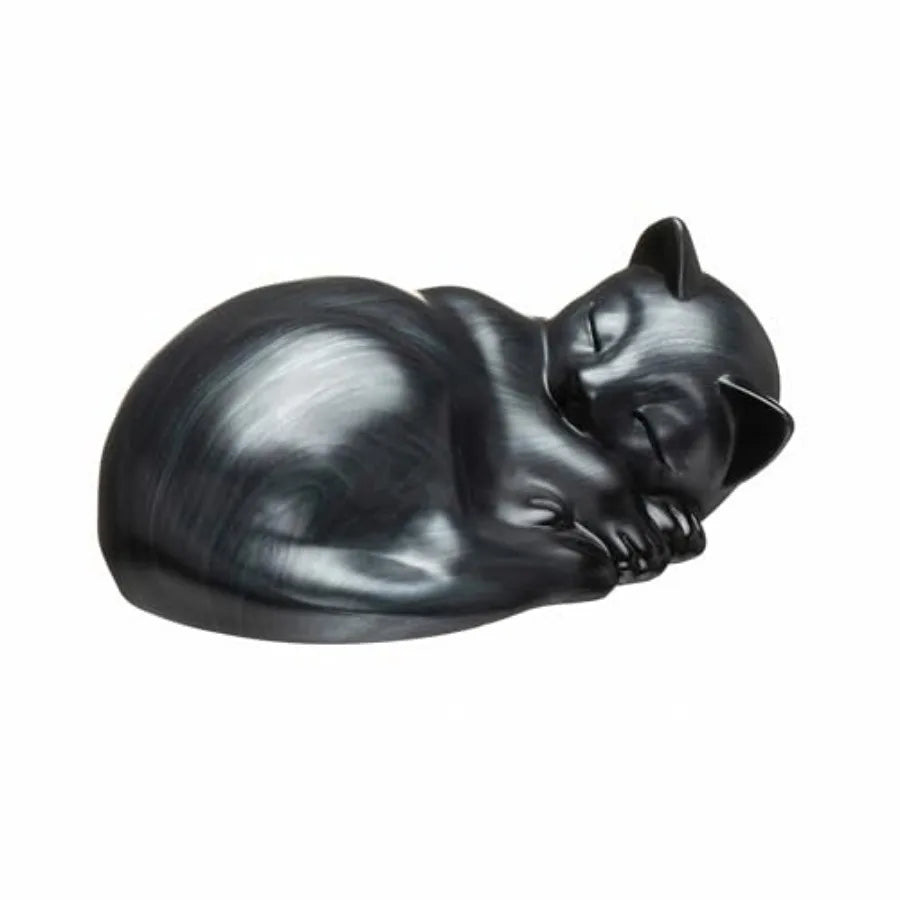 Sleeping Resin Cat Urn For Ashes Small Pet Cremation