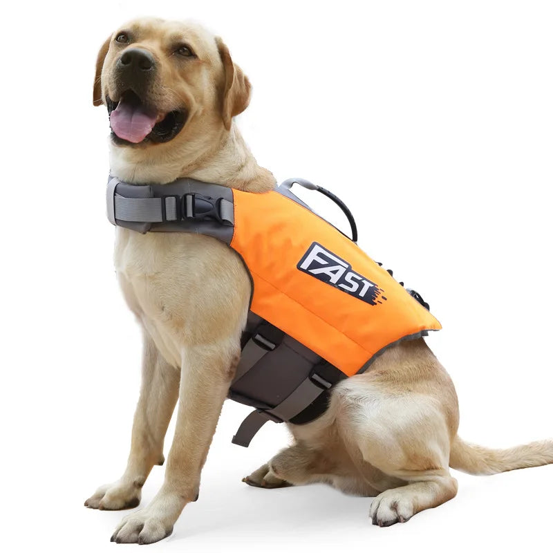 Dog Life Jacket Swimming Vest Reflective Adjustable For Water Safety