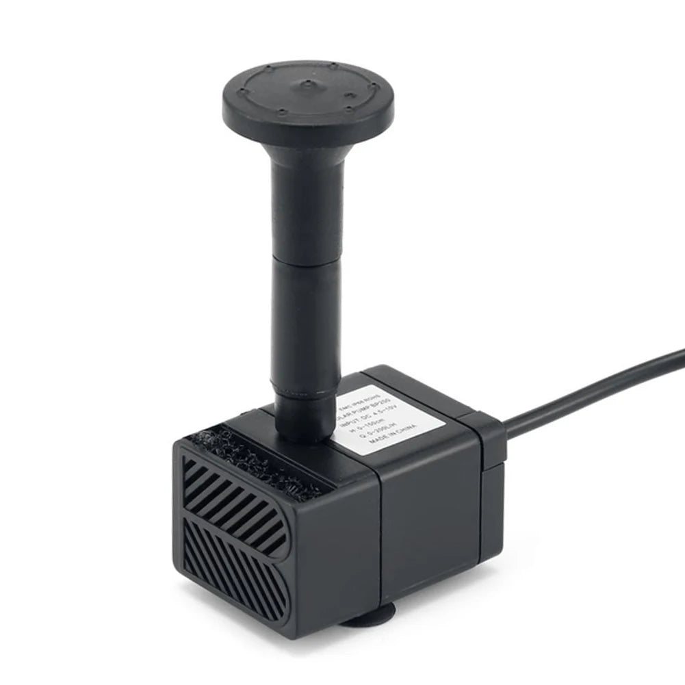 APWIKOGERH Solar Panel Aquarium Pump Kit Watering 180Lh