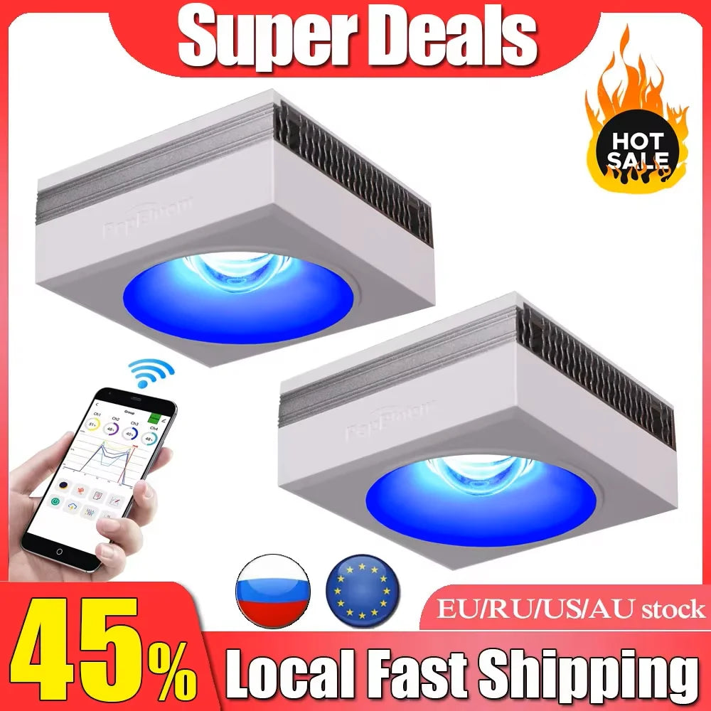PopBloom RL90 WiFi Aquarium Light Full Spectrum Reef
