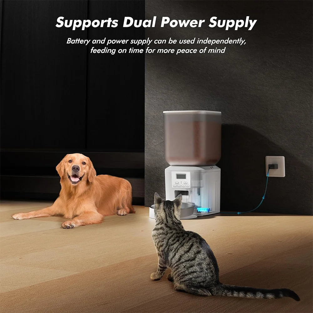 Nityers Cat Feeder With Key Control And Voice Recorder